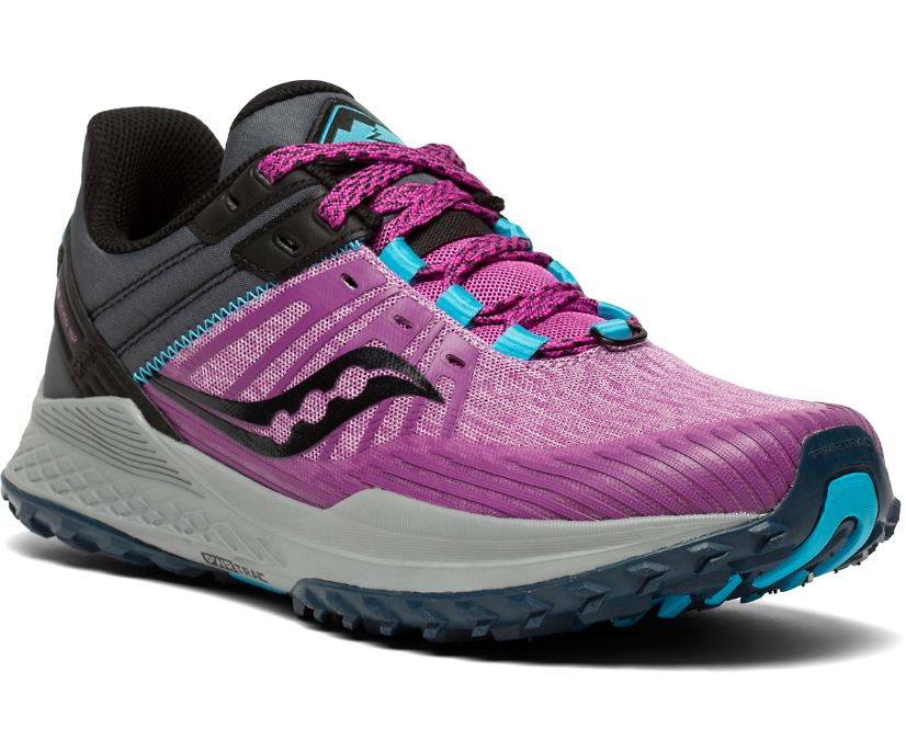 Saucony Mad River Tr 2 Women's Trail Running Shoes Purple / Grey | Canada 225JPQJ